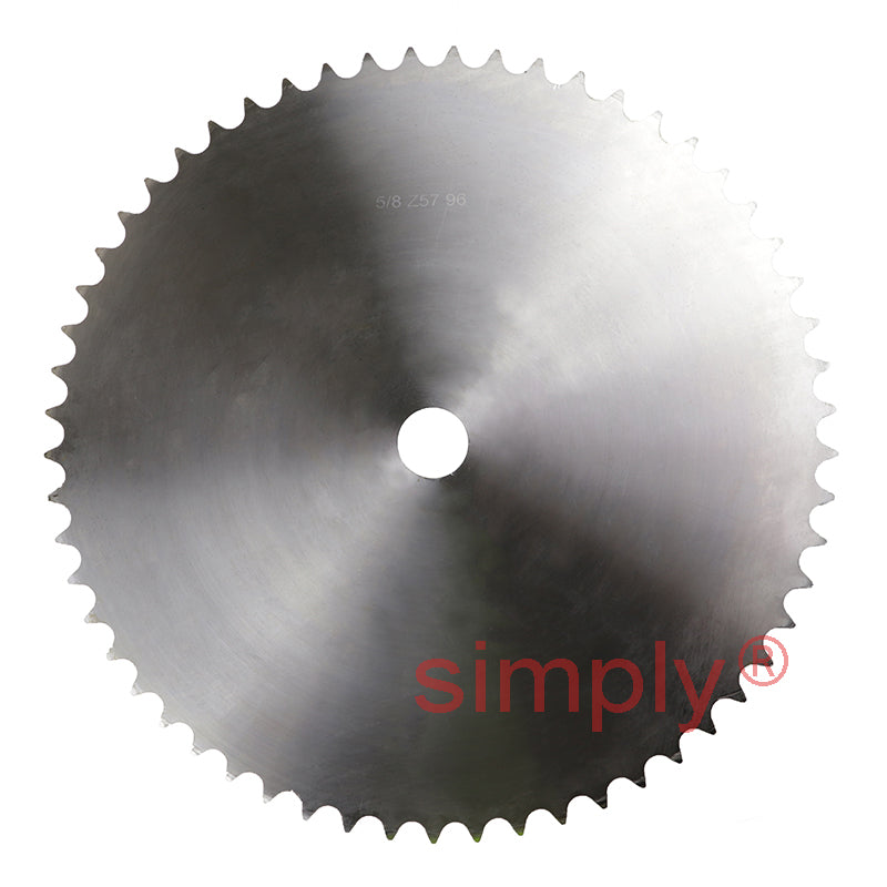 57 Tooth 10B Duplex Pilot Bore Sprocket for 5/8 inch Pitch Chain