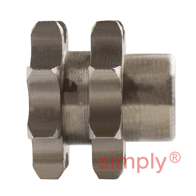 8 Tooth 10B Duplex Pilot Bore Sprocket for 5/8 inch Pitch Chain