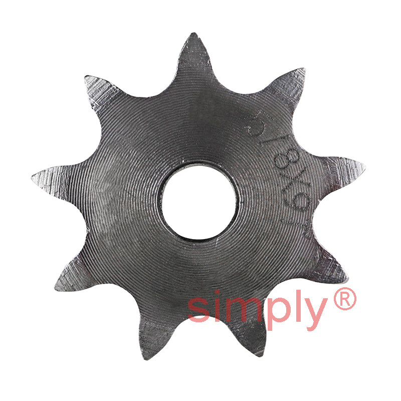 9 Tooth 10B Duplex Pilot Bore Sprocket for 5/8 inch Pitch Chain