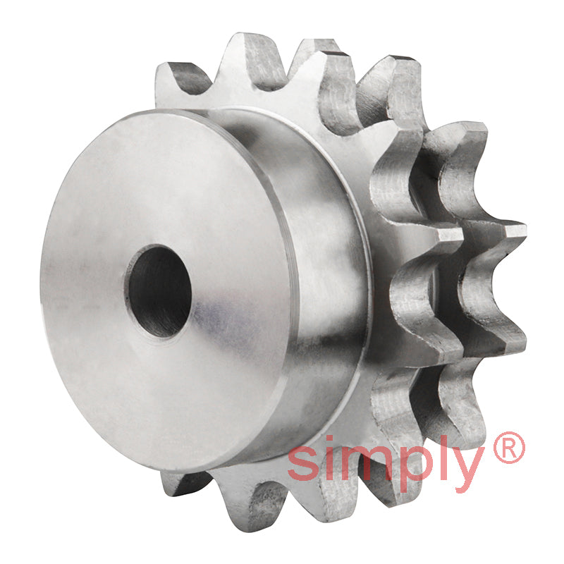 14 Tooth 12B Duplex Pilot Bore Sprocket for 3/4 inch Pitch Chain
