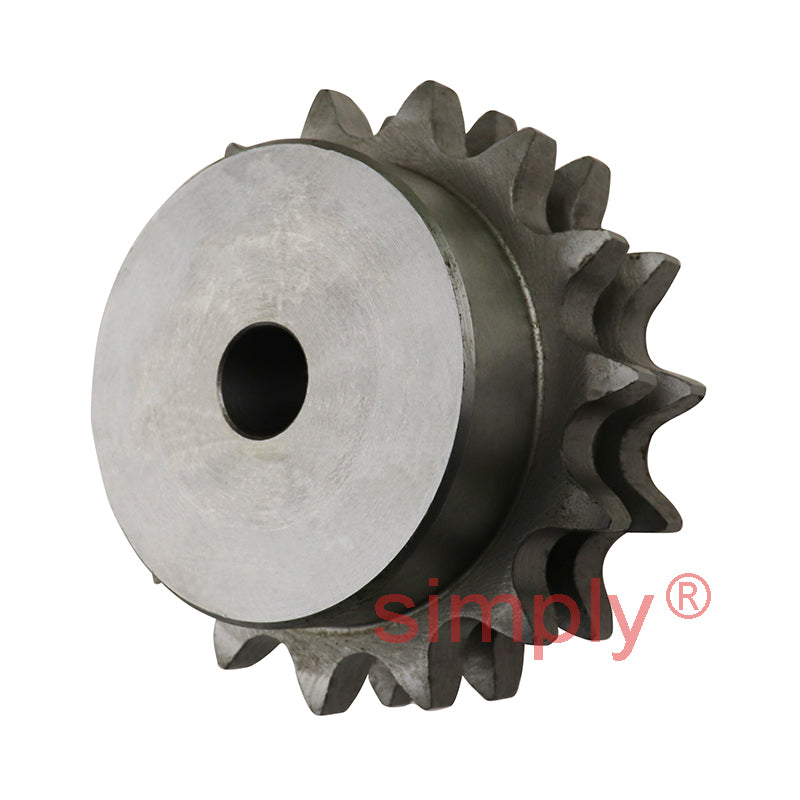 15 Tooth 12B Duplex Pilot Bore Sprocket for 3/4 inch Pitch Chain