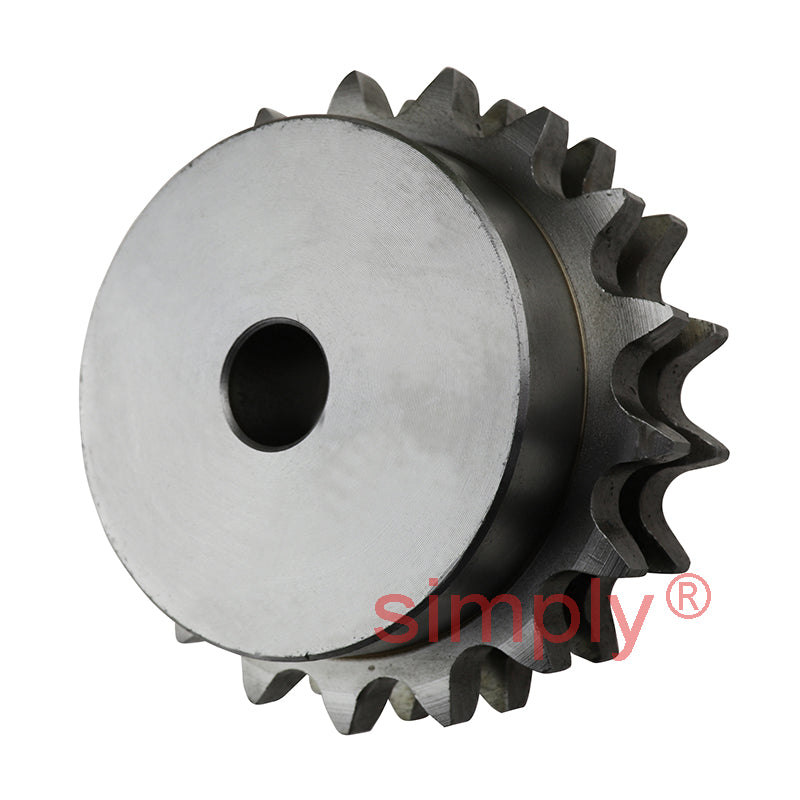 18 Tooth 12B Duplex Pilot Bore Sprocket for 3/4 inch Pitch Chain