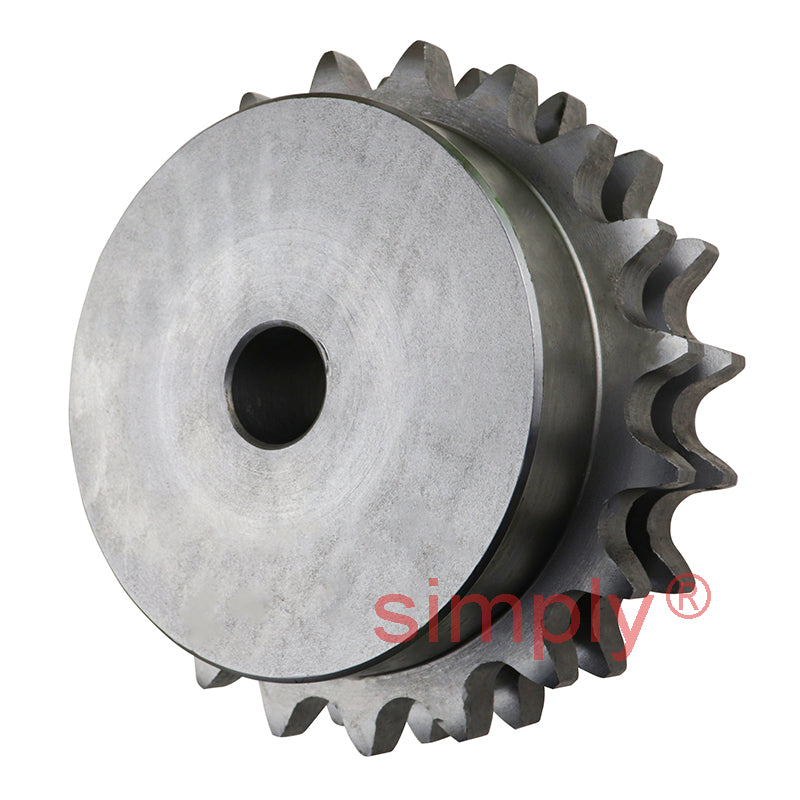 20 Tooth 12B Duplex Pilot Bore Sprocket for 3/4 inch Pitch Chain
