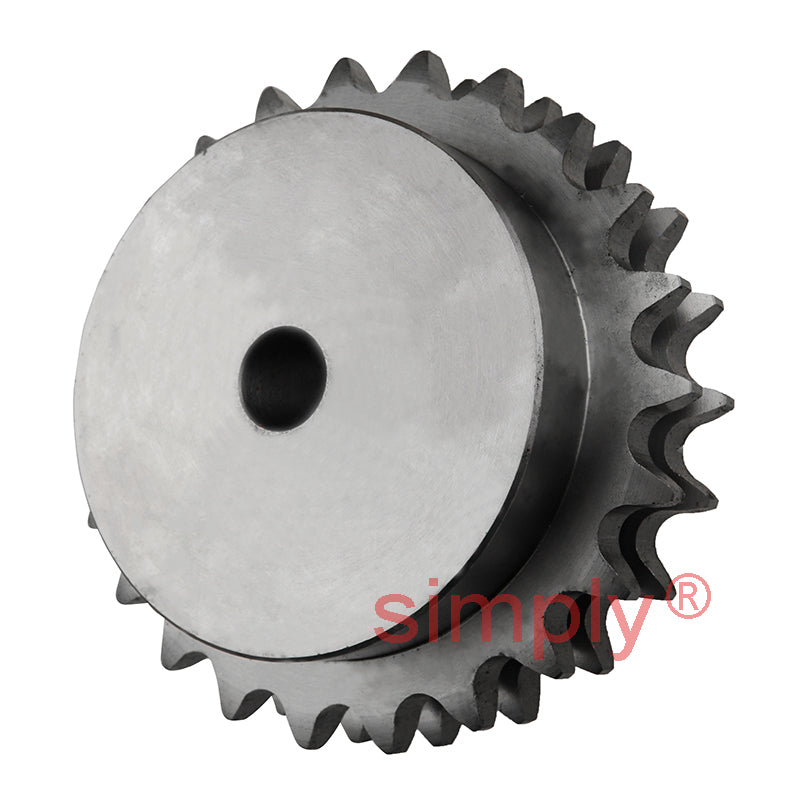 23 Tooth 12B Duplex Pilot Bore Sprocket for 3/4 inch Pitch Chain
