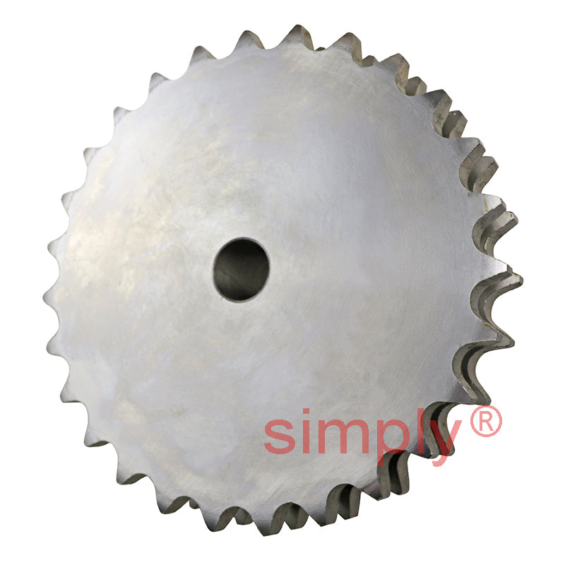 27 Tooth 12B Duplex Pilot Bore Sprocket for 3/4 inch Pitch Chain