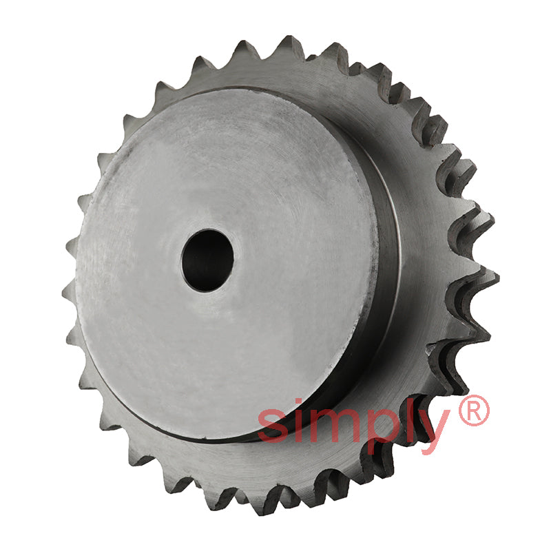 27 Tooth 12B Duplex Pilot Bore Sprocket for 3/4 inch Pitch Chain