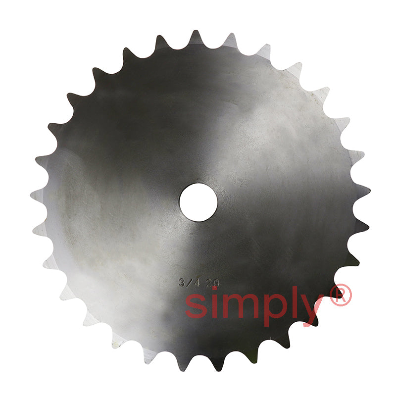 29 Tooth 12B Duplex Pilot Bore Sprocket for 3/4 inch Pitch Chain