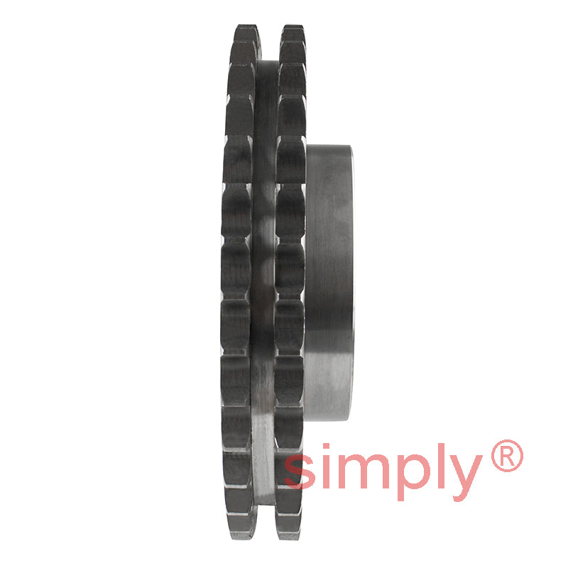 35 Tooth 12B Duplex Pilot Bore Sprocket for 3/4 inch Pitch Chain