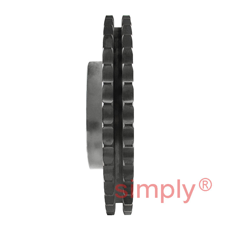 38 Tooth 12B Duplex Pilot Bore Sprocket for 3/4 inch Pitch Chain