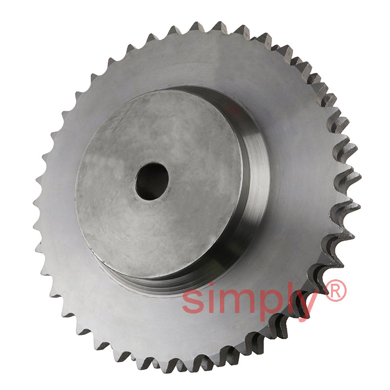 40 Tooth 12B Duplex Pilot Bore Sprocket for 3/4 inch Pitch Chain