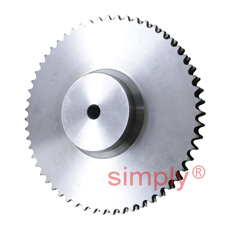 57 Tooth 12B Duplex Pilot Bore Sprocket for 3/4 inch Pitch Chain