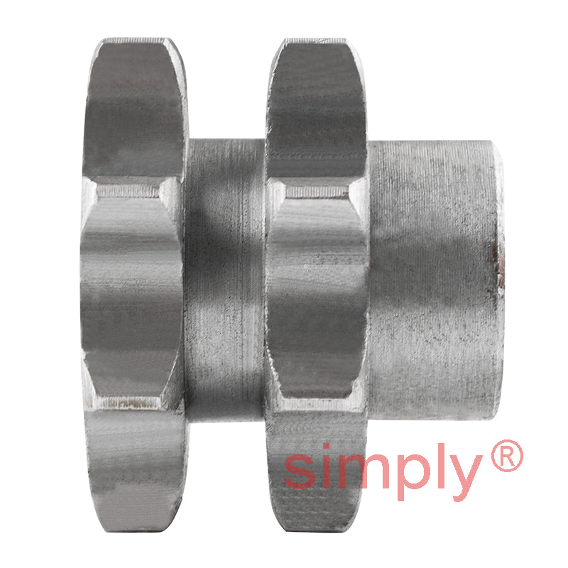 8 Tooth 12B Duplex Pilot Bore Sprocket for 3/4 inch Pitch Chain