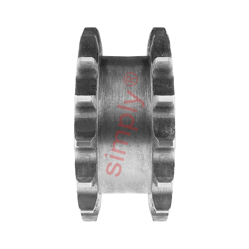14 Tooth 16B Pilot Bore Double Simplex Sprocket for 1 inch Pitch Chain