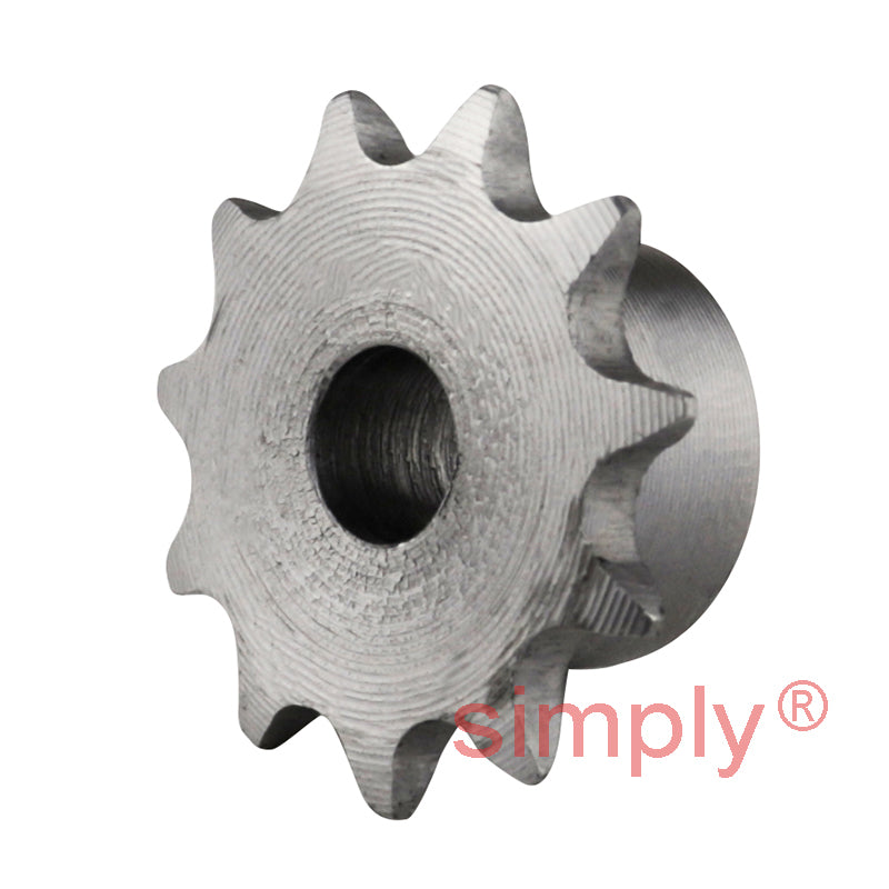 11 Tooth 04B Simplex Pilot Bore Sprocket for 6mm Pitch Chain