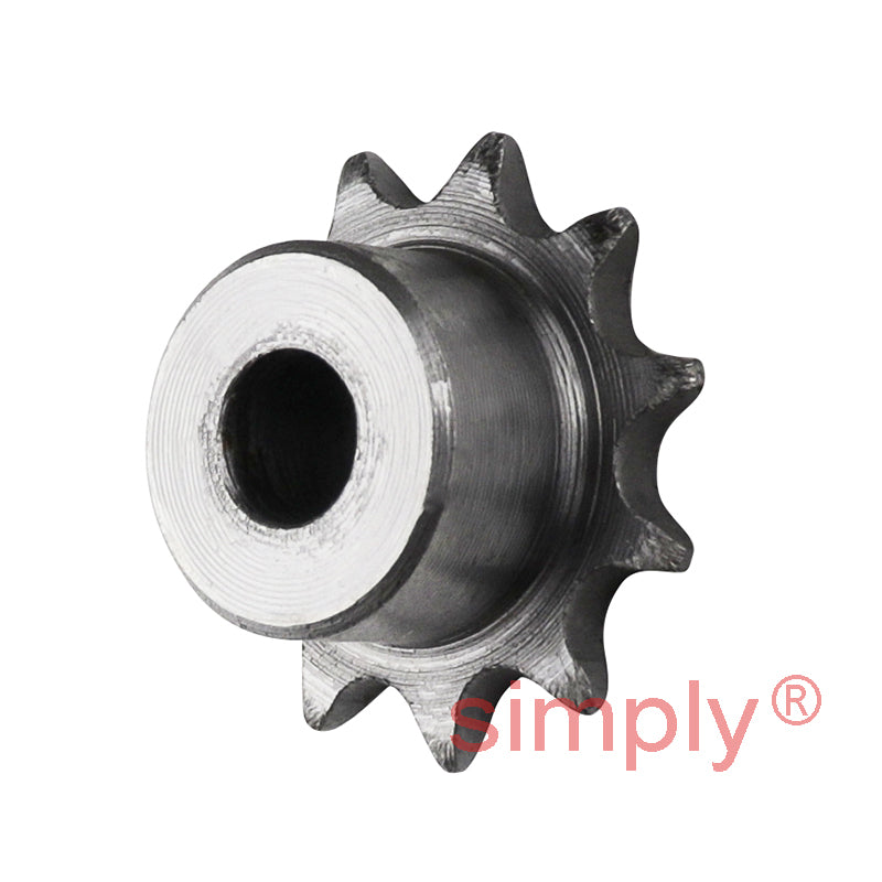 11 Tooth 04B Simplex Pilot Bore Sprocket for 6mm Pitch Chain