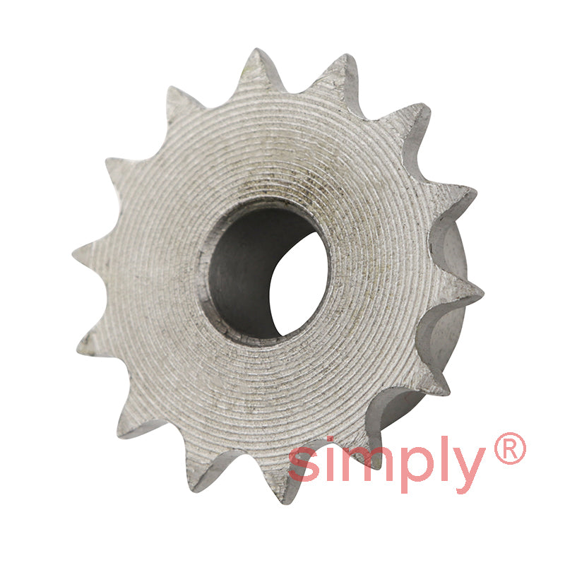14 Tooth 04B Simplex Pilot Bore Sprocket for 6mm Pitch Chain