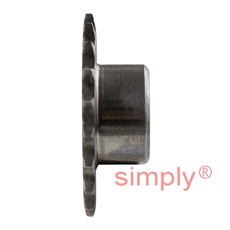 20 Tooth 04B Simplex Pilot Bore Sprocket for 6mm Pitch Chain