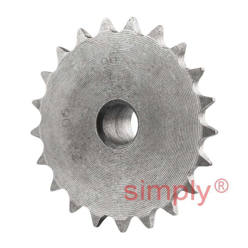 21 Tooth 04B Simplex Pilot Bore Sprocket for 6mm Pitch Chain