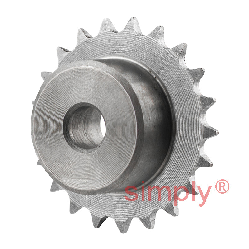 21 Tooth 04B Simplex Pilot Bore Sprocket for 6mm Pitch Chain