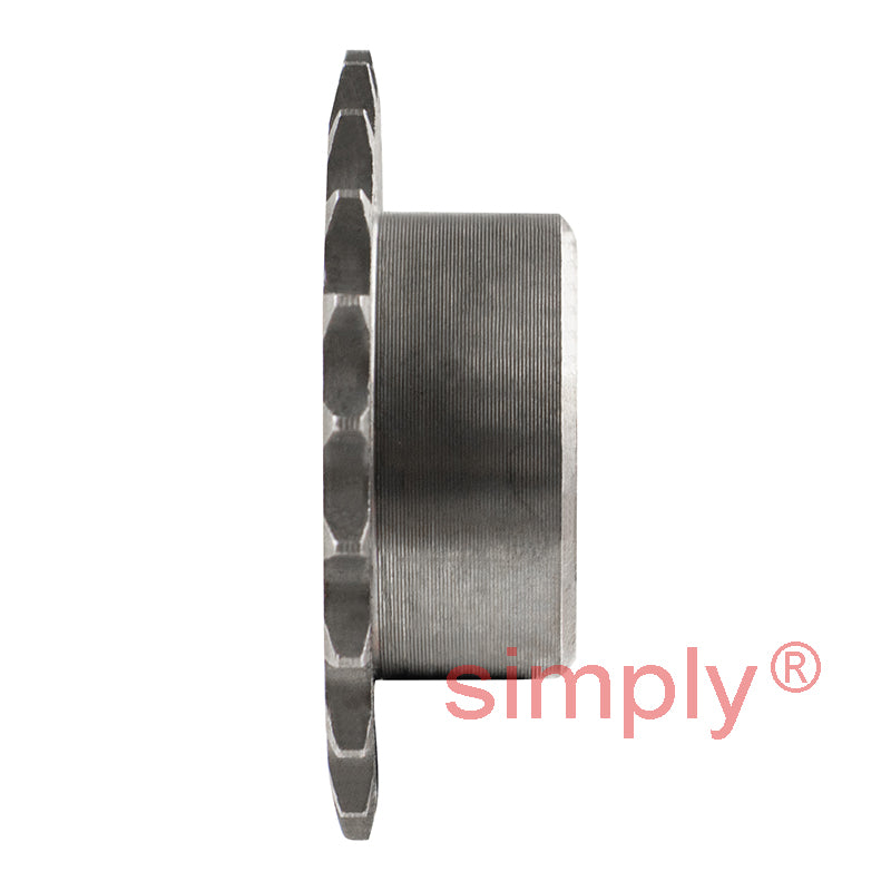 21 Tooth 04B Simplex Pilot Bore Sprocket for 6mm Pitch Chain