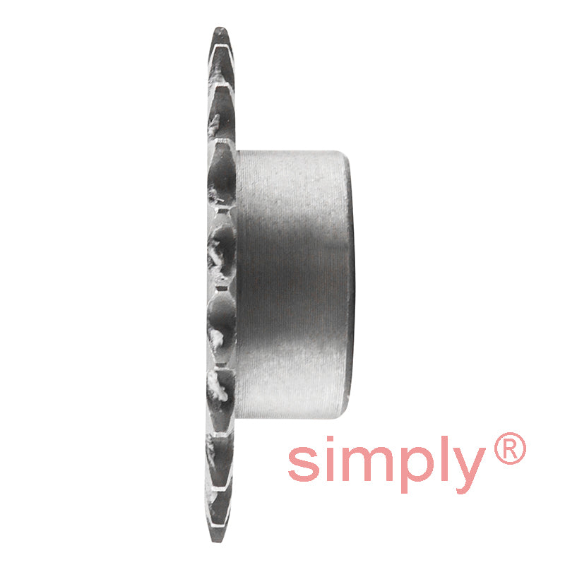 24 Tooth 04B Simplex Pilot Bore Sprocket for 6mm Pitch Chain