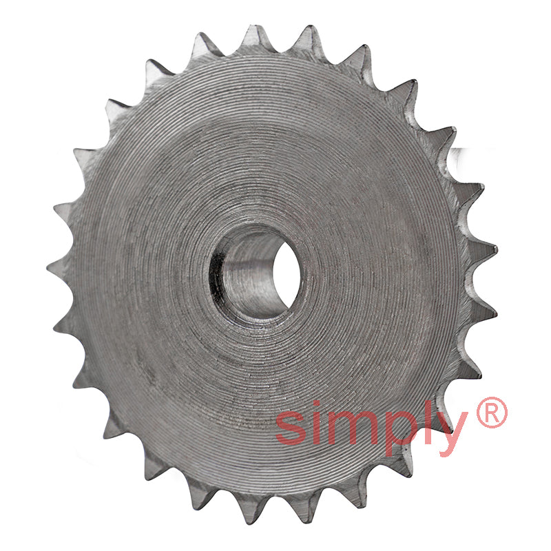 25 Tooth 04B Simplex Pilot Bore Sprocket for 6mm Pitch Chain