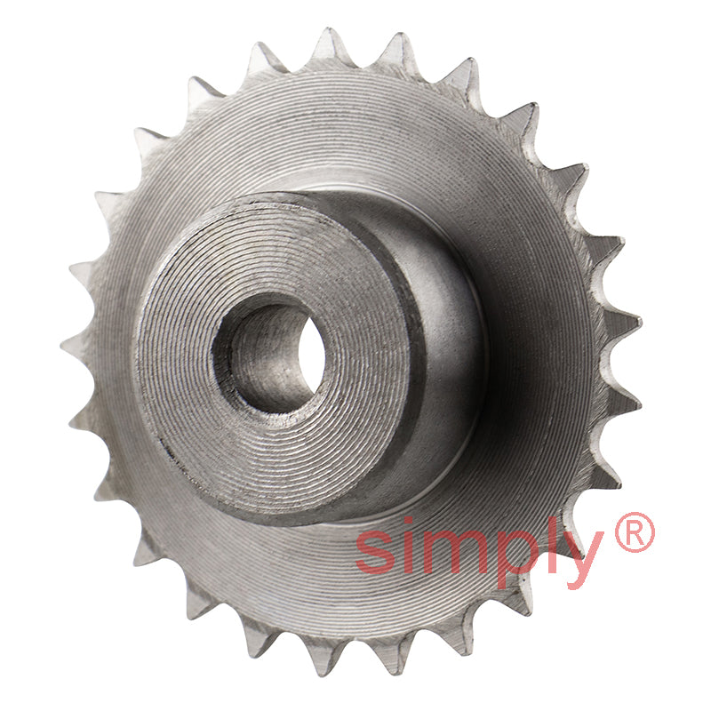 25 Tooth 04B Simplex Pilot Bore Sprocket for 6mm Pitch Chain