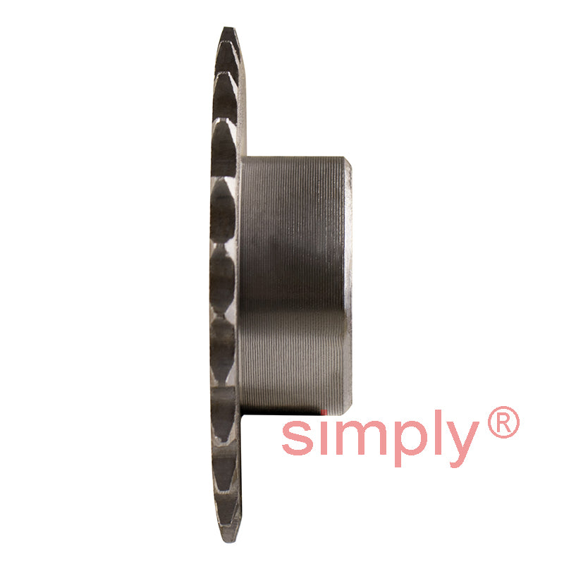 25 Tooth 04B Simplex Pilot Bore Sprocket for 6mm Pitch Chain