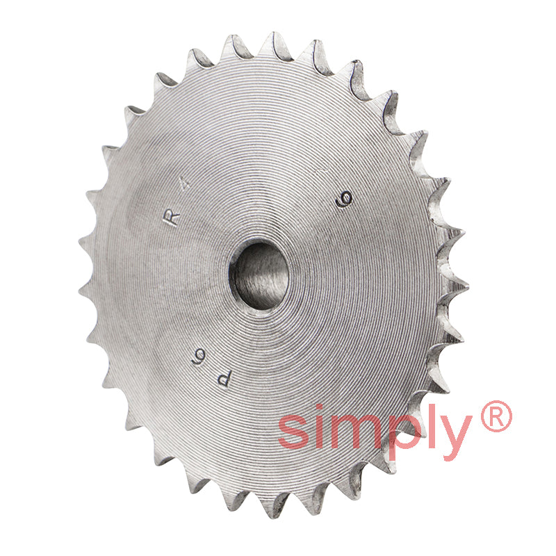 29 Tooth 04B Simplex Pilot Bore Sprocket for 6mm Pitch Chain
