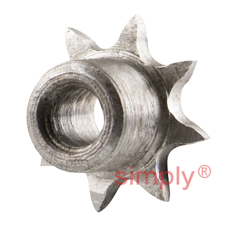 8 Tooth 04B Simplex Pilot Bore Sprocket for 6mm Pitch Chain