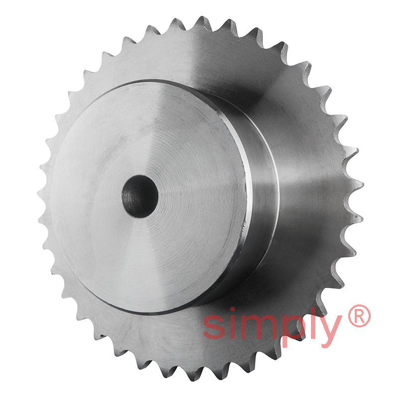 37 Tooth 08B Simplex Pilot Bore Sprocket for 1/2 inch Pitch Chain