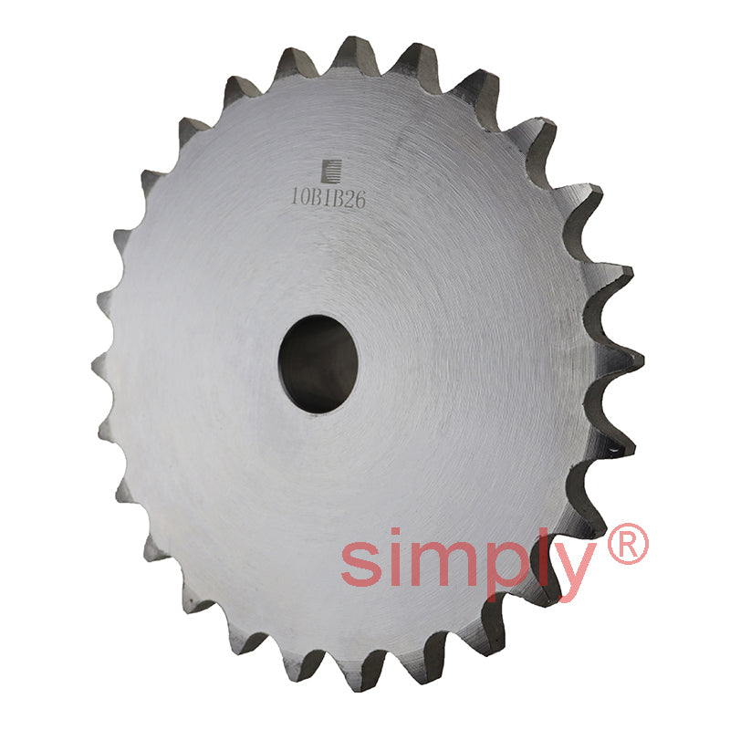 26 Tooth 10B Simplex Pilot Bore Sprocket for 5/8 inch Pitch Chain