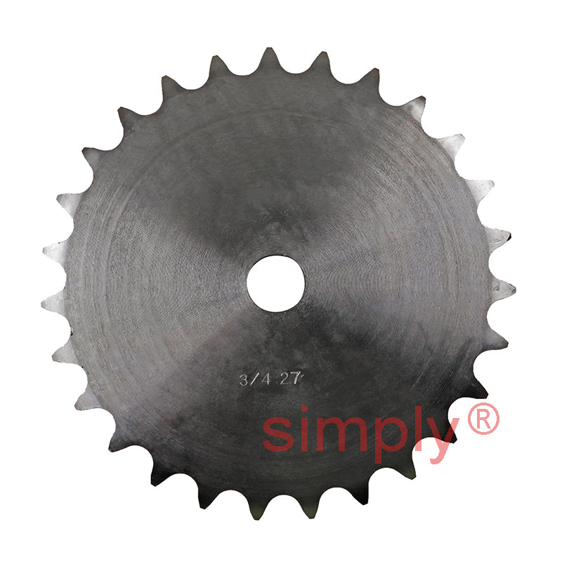 27 Tooth 12B Simplex Pilot Bore Sprocket for 3/4 inch Pitch Chain