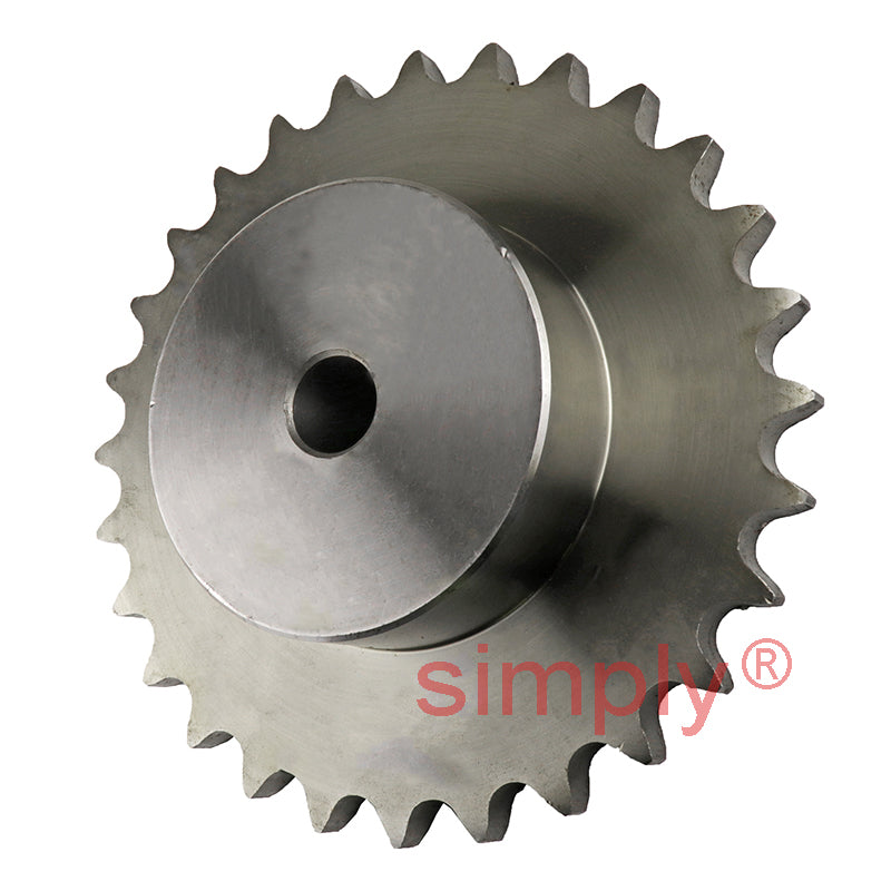 28 Tooth 12B Simplex Pilot Bore Sprocket for 3/4 inch Pitch Chain