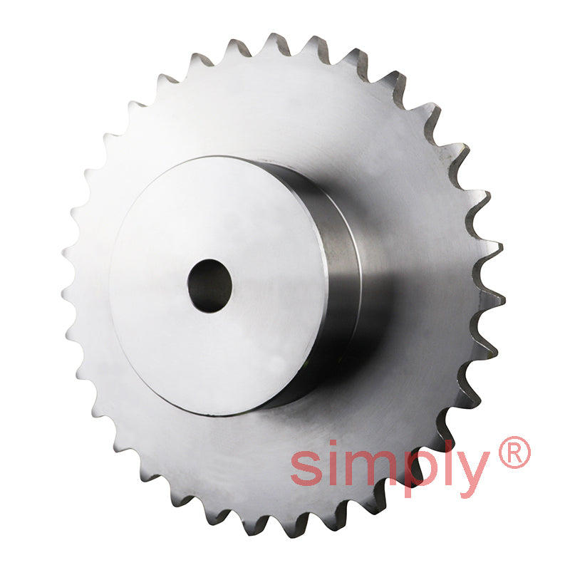 33 Tooth 12B Simplex Pilot Bore Sprocket for 3/4 inch Pitch Chain