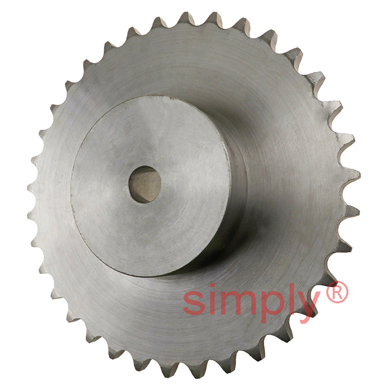 35 Tooth 12B Simplex Pilot Bore Sprocket for 3/4 inch Pitch Chain
