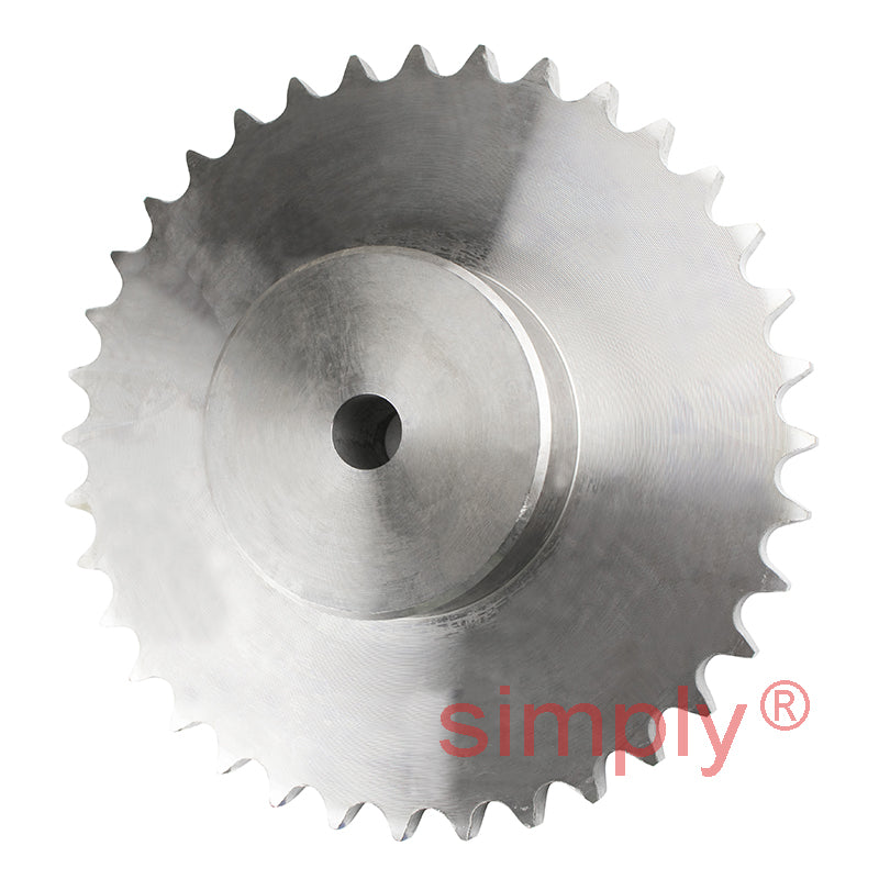 36 Tooth 12B Simplex Pilot Bore Sprocket for 3/4 inch Pitch Chain