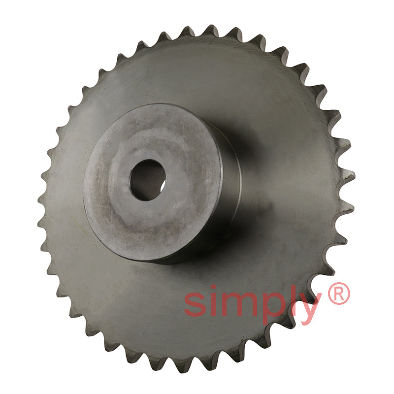 38 Tooth 12B Simplex Pilot Bore Sprocket for 3/4 inch Pitch Chain