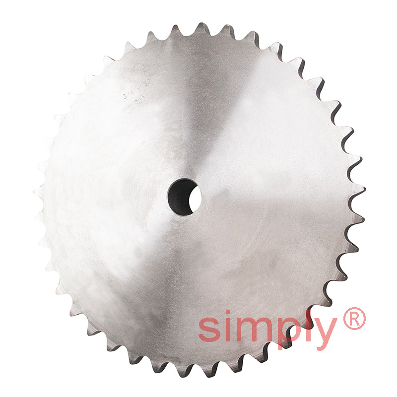 39 Tooth 12B Simplex Pilot Bore Sprocket for 3/4 inch Pitch Chain