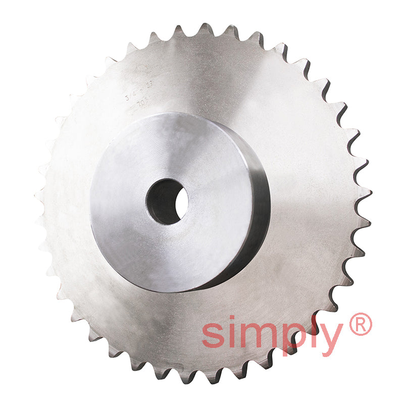 39 Tooth 12B Simplex Pilot Bore Sprocket for 3/4 inch Pitch Chain