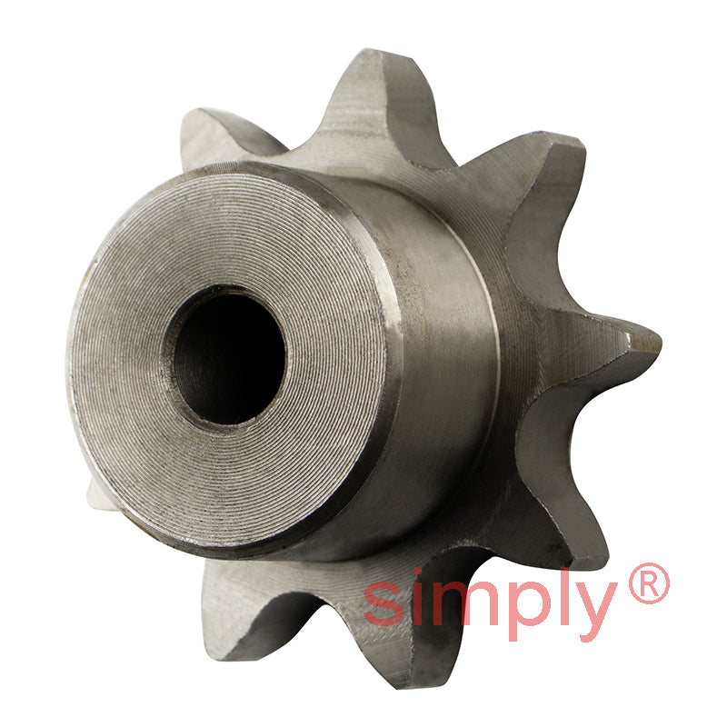 9 Tooth 12B Simplex Pilot Bore Sprocket for 3/4 inch Pitch Chain
