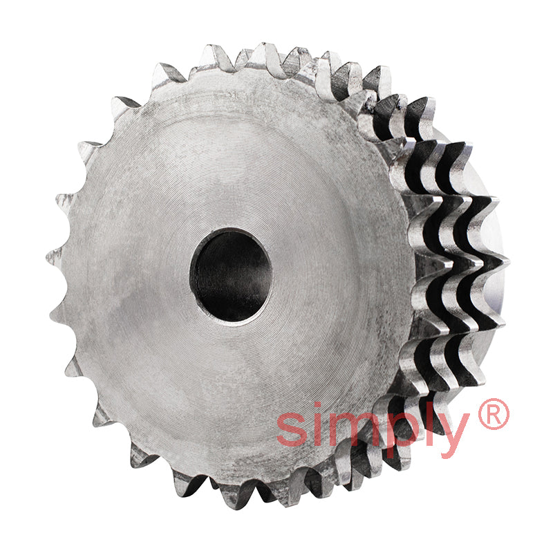 23 Tooth 06B Triplex Pilot Bore Sprocket for 3/8 inch Pitch Chain