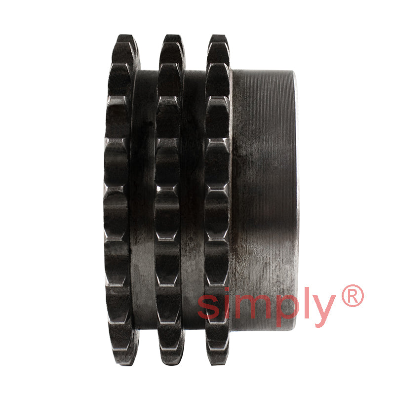 23 Tooth 06B Triplex Pilot Bore Sprocket for 3/8 inch Pitch Chain