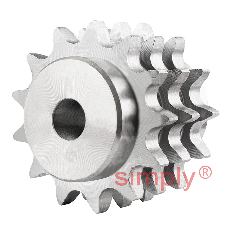 13 Tooth 10B Triplex Pilot Bore Sprocket for 5/8 inch Pitch Chain