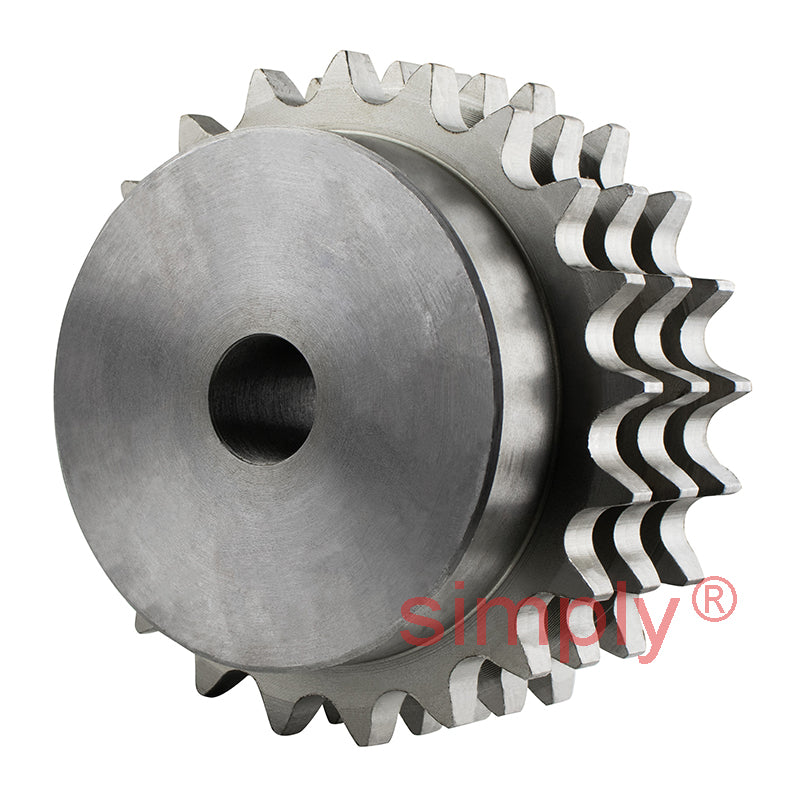 21 Tooth 10B Triplex Pilot Bore Sprocket for 5/8 inch Pitch Chain