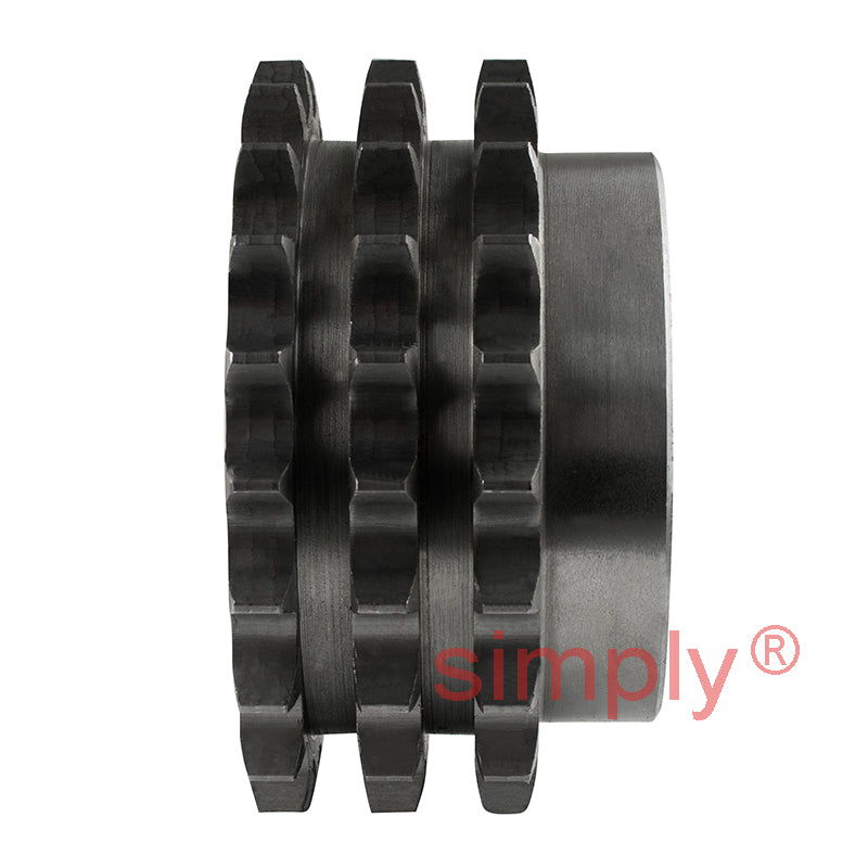 21 Tooth 10B Triplex Pilot Bore Sprocket for 5/8 inch Pitch Chain