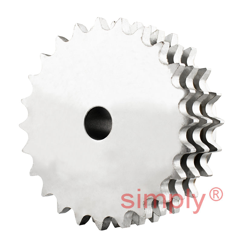 24 Tooth 10B Triplex Pilot Bore Sprocket for 5/8 inch Pitch Chain