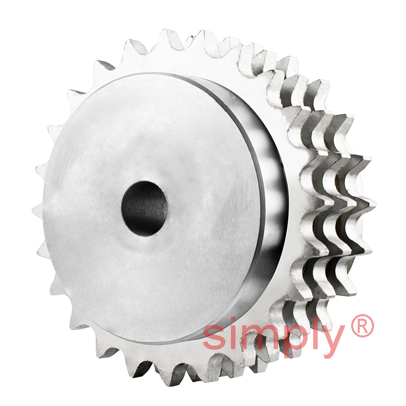 24 Tooth 10B Triplex Pilot Bore Sprocket for 5/8 inch Pitch Chain