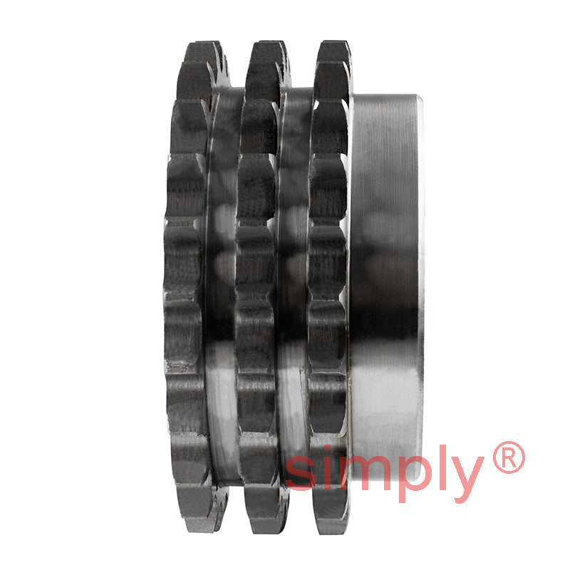 24 Tooth 10B Triplex Pilot Bore Sprocket for 5/8 inch Pitch Chain