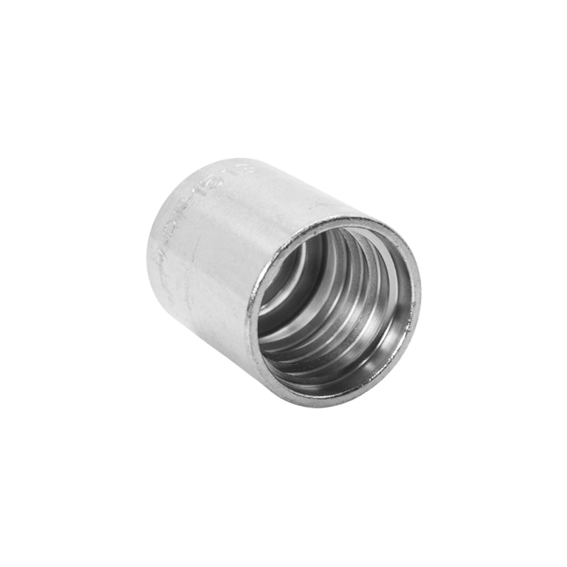 FLEXEQUIP/VOSS PF15 1SC/2SN Zinc Nickel Plated Swage Ferrule Fitting No Skive for Compact Hoses 1/2 inch SAE - Allow 2-3 Days